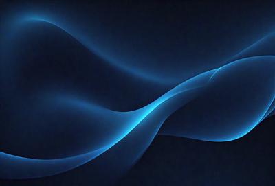 The primary subject of the image is a blue, swirling pattern. The setting is a dark blue background, which creates a contrasting and visually striking effect. The visual style is a digital art or illustration, as the swirling pattern appears to be a design element. The colors and mood of the image are predominantly dark and moody, with the blue hues adding a sense of depth and sophistication.