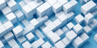 The primary subject of the image is a blue and white checkered pattern. The setting is a blue background, and the visual style is a digital art or illustration. The dominant colors are blue and white, creating a calm and soothing atmosphere.