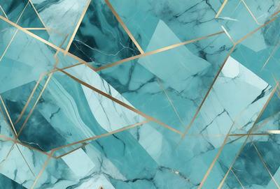 The primary subject of the image is a blue and white marble pattern. The setting is a blue and white marble wall, which serves as the background. The visual style is a combination of digital art and illustration, creating a unique and artistic representation of the marble pattern. The dominant colors are blue and white, giving the image a clean and elegant appearance.