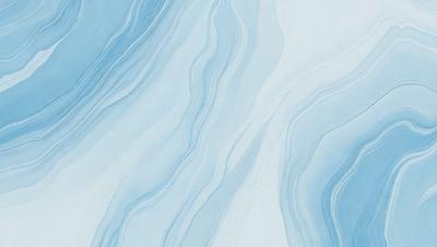 The primary subject of the image is a blue and white marbled wallpaper. The setting is a room with a blue and white marbled wallpapered wall. The visual style is a digital art or illustration, as the image is a close-up of the wallpaper. The dominant colors are blue and white, creating a calm and soothing atmosphere.