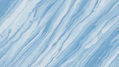 The primary subject of the image is a blue and white marble tile. The setting is a bathroom, as the tile is placed on a wall. The visual style is a close-up of the tile, showcasing its intricate design. The dominant colors are blue and white, creating a clean and elegant atmosphere.