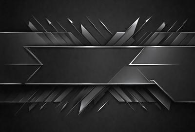 The primary subject of the image is a silver metal design, which appears to be a pattern or a piece of art. The setting is a black background, which contrasts with the silver design. The visual style is a combination of digital art and illustration, creating a unique and eye-catching image. The colors and mood of the image are predominantly silver and black, giving it a sleek and modern appearance.