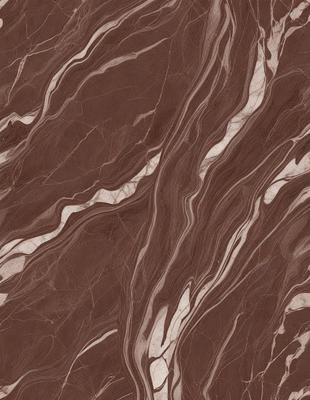 The primary subject of the image is a marble surface with a brown and white striped pattern. The setting is a room with a brown and white striped wall, which adds to the overall atmosphere. The visual style is a close-up of the marble surface, showcasing the intricate pattern. The colors and mood of the image are warm and inviting, with the brown and white striped pattern creating a sense of elegance and sophistication.