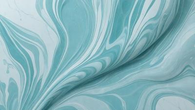 The primary subject of the image is a blue and white swirl pattern, which appears to be a digital art or illustration. The setting is a blue background, and the visual style is a combination of digital art and illustration. The dominant colors are blue and white, creating a calming and soothing atmosphere.