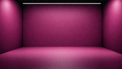 The primary subject of the image is a purple wall. The setting is a room with a purple wall, and the visual style is a photo. The dominant colors in the image are purple and pink, creating a warm and inviting atmosphere.