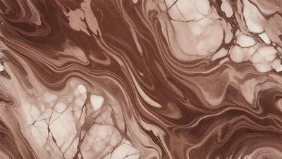 The primary subject of the image is a close-up of a marbled stone surface. The setting is a natural environment, with the stone surface being the main focus. The visual style is a close-up, which emphasizes the intricate details of the marbled stone. The colors and mood of the image are predominantly earthy tones, giving it a natural and organic feel.