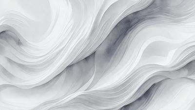 The primary subject of the image is a large, flowing sheet of white paper. The paper appears to be folded or manipulated in a way that creates a sense of movement and depth. The setting is a white background, which allows the paper to stand out as the main focus of the image. The visual style is a combination of digital art and illustration, as the paper appears to be manipulated digitally to create the flowing effect. The colors and mood of the image are predominantly white, giving it a clean and