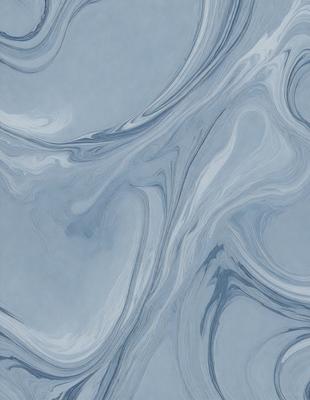 The primary subject of the image is a blue and white swirling pattern, which appears to be a digital art or illustration. The setting is a blue background, and the visual style is a combination of digital art and illustration. The dominant colors are blue and white, creating a calm and soothing atmosphere.