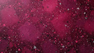 The primary subject of the image is a close-up of a pink and purple patterned surface. The setting is a pink and purple background, which creates a visually striking contrast with the pattern. The visual style of the image is a combination of digital art and illustration, as it features a detailed and intricate design. The dominant colors in the image are pink and purple, creating a warm and vibrant atmosphere.