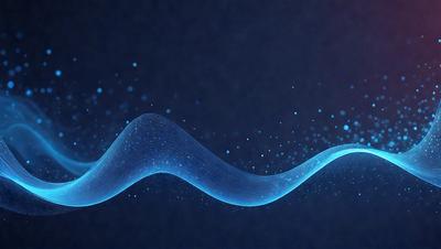 The primary subject of the image is a blue wave or a blue line, which appears to be a digital art or illustration. The setting is a dark background, which contrasts with the blue wave or line. The visual style suggests that the image is a creative and artistic representation of a wave or a line. The colors and mood of the image are predominantly blue, giving it a calm and serene atmosphere.
