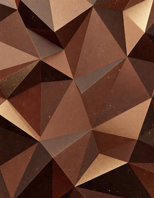 The primary subject of the image is a close-up of a brown and gold patterned surface, which appears to be a textured wall or a piece of artwork. The setting is indoors, with the surface being the main focus of the image. The visual style is a combination of photo and digital art, creating a unique and intriguing appearance. The dominant colors are brown and gold, giving the image a warm and earthy tone.