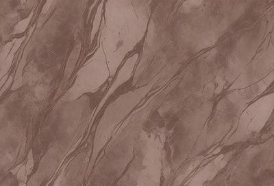 The primary subject of the image is a brown and white marbled wallpaper with a pattern of swirls and waves. The setting is a room with a brown and white marbled wall, which serves as the background. The visual style is a close-up of the wallpaper, showcasing the intricate design. The colors and mood of the image are warm and inviting, with the brown and white marbled pattern creating a sense of depth and texture.