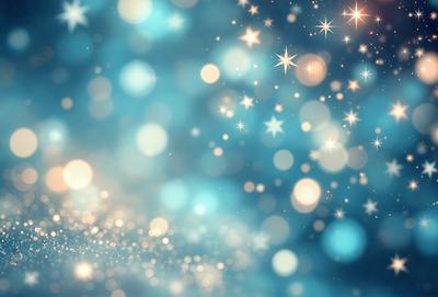The primary subject of the image is a blue background with a pattern of bright, white stars. The setting appears to be a night sky, with the stars creating a sense of depth and dimension. The visual style of the image is a combination of a photo and digital art, as it captures the beauty of the night sky while also showcasing the intricate pattern of the stars. The colors and mood of the image are predominantly blue and serene, creating a peaceful and calming atmosphere.