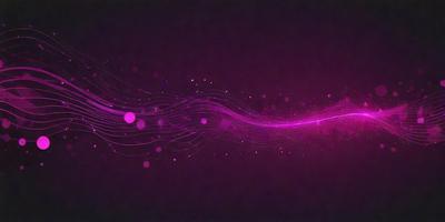The primary subject of the image is a purple wave or flowing pattern, which appears to be a digital art or illustration. The setting is a dark background, which contrasts with the purple wave. The visual style is a combination of digital art and illustration, creating a unique and eye-catching design. The colors and mood of the image are predominantly purple, giving it a calming and serene atmosphere.