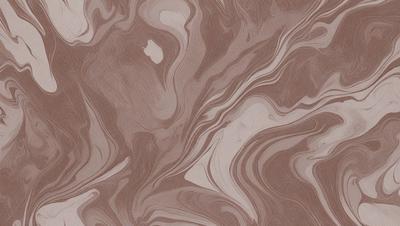 The image features a brown and white marbled surface, which appears to be a patterned wallpaper or a textured stone. The primary subject of the image is the intricate design of the marbled surface, which creates a visually appealing and unique pattern. The setting is indoors, likely in a room with a distinctive ambiance. The visual style of the image is a close-up of the marbled surface, highlighting its intricate details. The colors and mood of the image are warm and earthy,