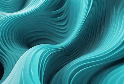 The primary subject of the image is a blue, swirling, and curling pattern. The setting is a blue background, which creates a visually striking contrast with the pattern. The visual style is a combination of digital art and illustration, as the pattern appears to be a digital creation. The colors and mood of the image are predominantly blue, creating a sense of calmness and tranquility.