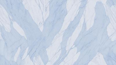 The primary subject of the image is a marble wall with a blue and white pattern. The setting is a room with a blue and white marble wall, which serves as the background. The visual style is a close-up of the marble wall, showcasing its intricate design. The colors and mood of the image are predominantly blue and white, creating a sense of elegance and sophistication.