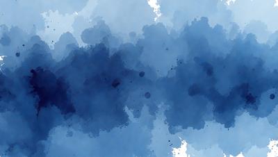 The primary subject of the image is a blue background with a splash of white paint. The setting appears to be a painting or a digital artwork, as the colors and mood suggest a creative and artistic atmosphere. The visual style is a mix of digital art and painting, with the blue background and white splash creating a unique and eye-catching design.