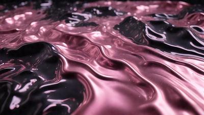The primary subject of the image is a pink liquid, which appears to be a mix of water and paint. The setting is a black background, which contrasts with the pink liquid. The visual style is a combination of a photo and digital art, creating a unique and artistic representation of the pink liquid. The colors and mood of the image are predominantly pink, giving it a warm and vibrant atmosphere.