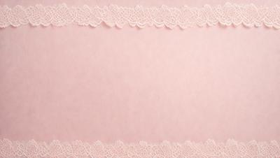 The primary subject of the image is a pink background with a lace pattern. The setting is a pink surface, and the visual style is a close-up of the lace pattern. The colors and mood of the image are predominantly pink, creating a warm and inviting atmosphere.