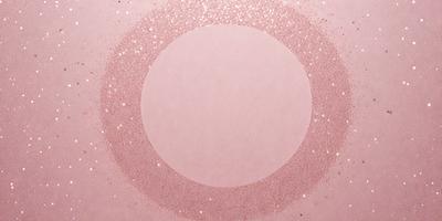 The primary subject of the image is a pink circle with a white center, which appears to be a decorative or artistic element. The setting is a pink background, which complements the pink circle. The visual style is a combination of a photo and digital art, creating a unique and eye-catching design. The colors and mood of the image are predominantly pink and white, giving it a warm and inviting atmosphere.