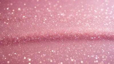 The primary subject of the image is a pink surface with a glittery texture. The setting is a pink background, and the visual style appears to be a photo. The colors and mood of the image are predominantly pink, creating a warm and inviting atmosphere.