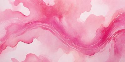 The primary subject of the image is a pink watercolor painting. The setting is a pink background, which adds to the overall mood of the painting. The visual style is a watercolor painting, which gives the artwork a unique and artistic appearance. The colors and mood of the painting are predominantly pink, creating a warm and inviting atmosphere.