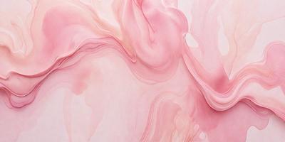 The primary subject of the image is a pink painting with a flowing, swirling design. The setting is a pink background, which complements the painting. The visual style is a painting, and the colors and mood are predominantly pink, creating a warm and inviting atmosphere.