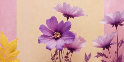 The primary subject of the image is a bouquet of purple flowers. The flowers are arranged in a vase, and they are placed on a table. The setting is indoors, with a wall visible in the background. The visual style of the image is a photo, capturing the beauty of the flowers in their natural environment. The dominant colors in the image are purple, creating a calm and serene atmosphere.