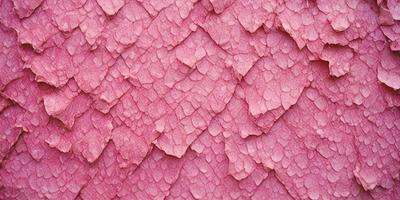The primary subject of the image is a close-up of a pink, textured surface that appears to be a piece of fabric or a wall with a patterned texture. The setting is a room with a pink wall, and the visual style is a close-up of the pink fabric or wall. The colors and mood of the image are predominantly pink, creating a warm and inviting atmosphere.