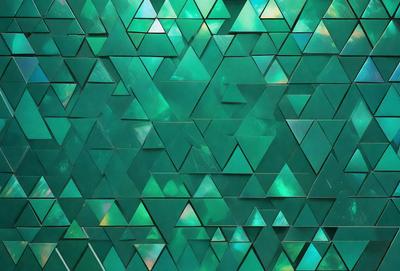 The primary subject of the image is a green and white patterned wall. The setting is a room with a green and white patterned wall, which serves as the background. The visual style is a combination of digital art and illustration, creating a unique and eye-catching design. The dominant colors are green and white, giving the wall a vibrant and lively atmosphere.