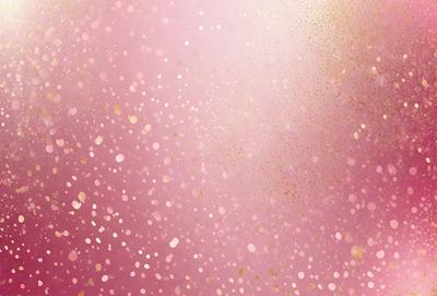 The primary subject of the image is a pink background with gold glittery stars. The setting is a pink background with gold glittery stars, and the visual style is a photo. The colors and mood of the image are predominantly pink and gold, creating a warm and inviting atmosphere.