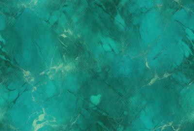 The primary subject of the image is a close-up of a marble-like surface, which appears to be a patterned wall or a piece of marble. The setting is a room with a blue-green color scheme, which gives the space a calm and serene atmosphere. The visual style of the image is a close-up, which emphasizes the intricate details of the marble-like surface. The colors and mood of the image are predominantly blue-green, creating a soothing and relaxing environment.