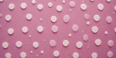 The primary subject of the image is a pattern of white and pink dots on a pink background. The dots are arranged in a visually appealing manner, creating a cohesive and harmonious design. The setting is a pink surface, which serves as the background for the dots. The visual style of the image is a combination of digital art and illustration, as the dots are created using a computer-generated design. The colors and mood of the image are predominantly pink, which gives