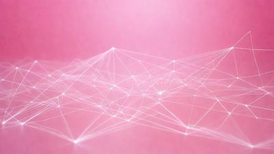 The primary subject of the image is a close-up of a pink background with a pattern of white lines. The setting is a pink wall, and the visual style is a digital art or illustration. The dominant colors are pink and white, creating a warm and inviting atmosphere.
