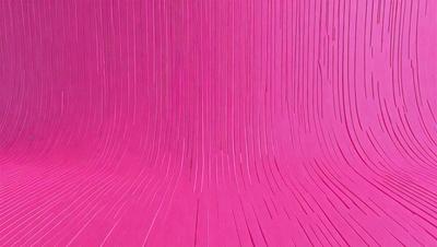 The primary subject of the image is a pink surface with a pattern of vertical lines. The setting is a room with a pink wall, and the visual style appears to be a combination of a photo and a digital art or illustration. The dominant colors are pink and white, creating a warm and inviting atmosphere.