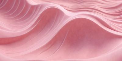 The primary subject of the image is a pink wave, which is the main focus of the scene. The wave is depicted in a pink and white color scheme, giving it a soft and gentle appearance. The setting is a pink surface, which adds to the overall mood of the image. The visual style of the image is a combination of photo and digital art, creating a unique and artistic representation of the pink wave.