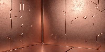 The primary subject of the image is a metal surface, possibly a wall or a door, with a brown color. The setting is indoors, and the visual style appears to be a photo. The colors and mood of the image are warm and cozy, with the brown metal surface adding a sense of rustic charm.