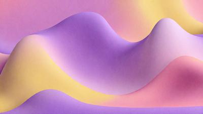 The primary subject of the image is a purple and yellow wave, which is the main focus of the image. The setting is a colorful background, with the wave extending across the entire image. The visual style is a combination of digital art and illustration, creating a vibrant and dynamic scene. The dominant colors are purple and yellow, which contribute to a lively and energetic atmosphere.