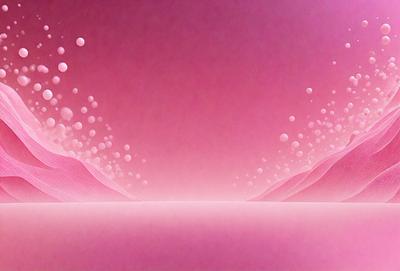 The primary subject of the image is a pink background with a pattern of bubbles. The setting is a pink sky, and the visual style is a digital art or illustration. The dominant colors are pink and white, creating a warm and inviting atmosphere.