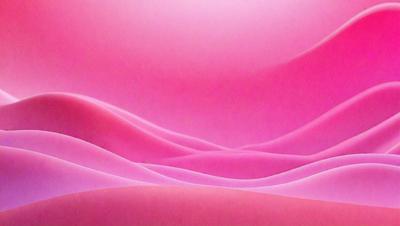 The primary subject of the image is a large, pink mountain. The setting is a pink background, which creates a striking contrast with the mountain. The visual style is a digital art or illustration, giving the image a unique and artistic appearance. The dominant colors are pink and red, creating a warm and vibrant atmosphere.