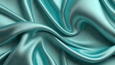 The primary subject of the image is a close-up of a blue fabric, possibly a piece of silk or a similar material. The setting is a room with a blue background, which complements the blue fabric. The visual style is a close-up of the fabric, showcasing its texture and details. The colors and mood of the image are predominantly blue, creating a calm and serene atmosphere.