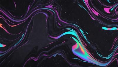 The primary subject of the image is a swirling, colorful pattern that resembles a galaxy or a space-themed design. The setting is a black background, which contrasts with the vibrant colors of the pattern. The visual style appears to be a combination of digital art and illustration, creating a unique and captivating image. The dominant colors are purple, blue, and pink, giving the pattern a lively and energetic atmosphere.