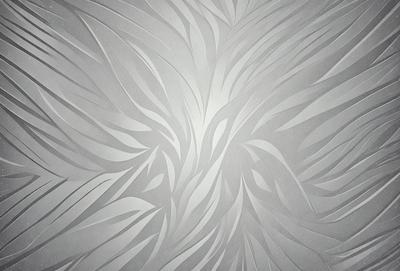 The primary subject of the image is a large, intricate, and detailed design on a wall. The design features a combination of gray and white colors, creating a visually striking pattern. The setting is a room with a gray wall, which serves as the perfect backdrop for the artistic design. The visual style of the image is a blend of digital art and illustration, showcasing the artist's skill in creating a complex and captivating pattern. The overall atmosphere of the image is one of beauty and sophistic