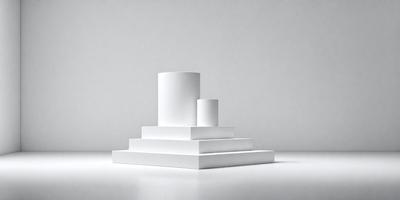The primary subject of the image is a white cube, which is the main object in the scene. The setting is a white background, which creates a clean and minimalist appearance. The visual style is a digital art, as the cube is depicted in a 3D digital format. The colors and mood of the image are predominantly white, giving it a simple and elegant appearance.