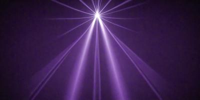 The primary subject of the image is a purple light, which is the main focus of the scene. The light is shining brightly, creating a purple glow. The setting is a dark background, which contrasts with the purple light. The visual style of the image is a combination of a photo and digital art, as it appears to be a close-up of the purple light, yet it also has a digital art-like quality to it. The colors and mood of the image are predominantly purple