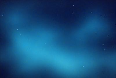 The primary subject of the image is a blue sky with a few stars visible. The setting is a night sky, and the visual style appears to be a photo. The colors and mood of the image are predominantly blue and serene, creating a peaceful atmosphere.