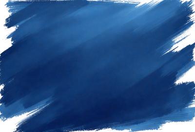 The primary subject of the image is a blue sky with a few clouds. The setting is a clear day with a cloudy sky. The visual style is a painting, with the artist using a brush to create the clouds and sky. The colors and mood of the image are predominantly blue, creating a calm and serene atmosphere.