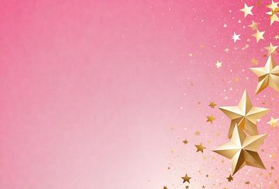 The primary subject of the image is a star, which is the main focus of the scene. The setting is a pink background, which adds a warm and inviting atmosphere to the image. The visual style is a combination of digital art and illustration, creating a unique and eye-catching design. The colors and mood of the image are predominantly pink, which gives it a soft and feminine appearance.
