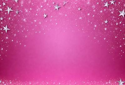 The primary subject of the image is a pink background with a star pattern. The setting is a pink wall, and the visual style is a digital art or illustration. The dominant colors are pink and white, creating a warm and inviting atmosphere.
